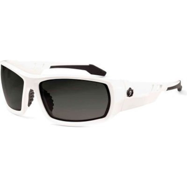Ergodyne Skullerz Odin PZ Safety Glasses, Polarized Smoke Lens, White Frame 50231